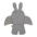 Подушка на Коляску, Шезлонг, Стульчик для кормления УНИВЕРСАЛЬНЫЙ Childhome Universal Rabbit Grey