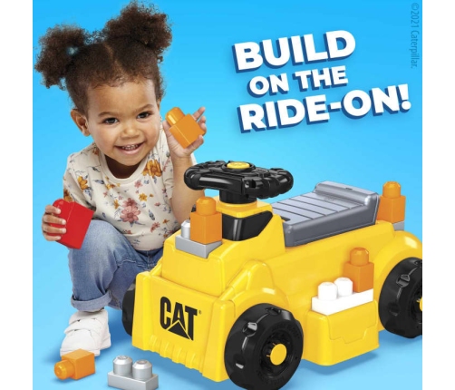 Stumjamā Mašīna Konstruktors Mega Bloks CAT Build n Play Ride-On HDJ29