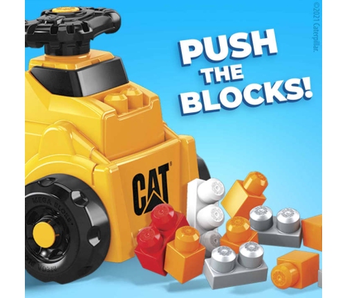 Stumjamā Mašīna Konstruktors Mega Bloks CAT Build n Play Ride-On HDJ29