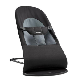 Bērnu Šūpuļkrēsls BabyBjorn Bouncer Balance Soft Cotton black/grey 005022