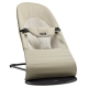 Шезлонг для детей BabyBjorn Bouncer Balance Soft Cotton khaki/beige 005026