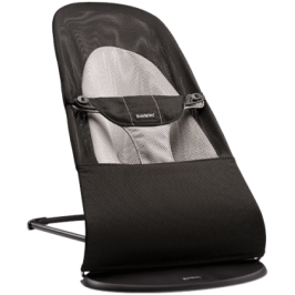 Bērnu Šūpuļkrēsls BabyBjorn Bouncer Balance Soft Mesh black/grey 005028