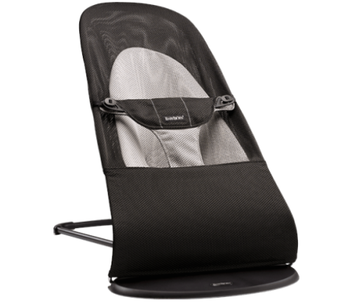 Bērnu Šūpuļkrēsls BabyBjorn Bouncer Balance Soft Mesh black/grey 005028