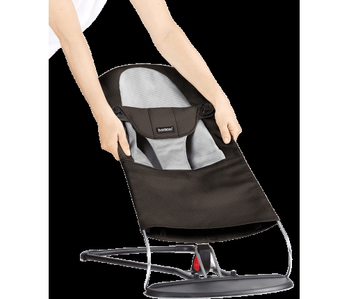 Bērnu Šūpuļkrēsls BabyBjorn Bouncer Balance Soft Mesh black/grey 005028