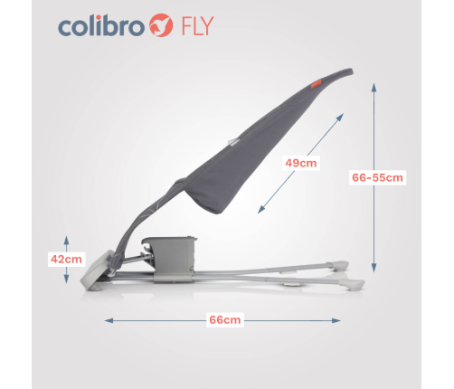 Bērnu Šūpuļkrēsls Colibro Fly Onyx