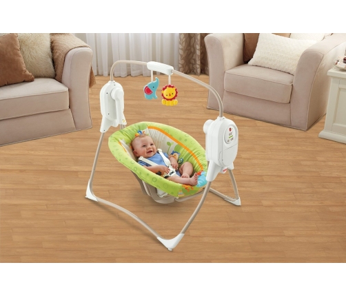 Кресло-качалка Fisher Price Mini Cradle Swing-Smart Tech. RF BFH05