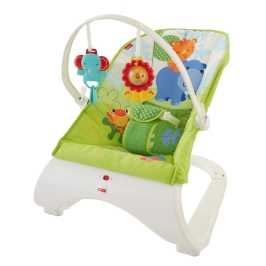 Bērnu Šūpuļkrēsls Fisher Price Rainforest Friends Comfort Curve Bouncer CJJ79