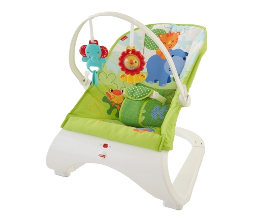 Bērnu Šūpuļkrēsls Fisher Price Rainforest Friends Comfort Curve Bouncer CJJ79