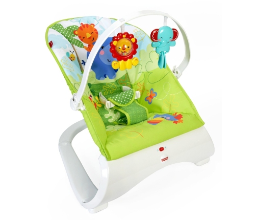 Bērnu Šūpuļkrēsls Fisher Price Rainforest Friends Comfort Curve Bouncer CJJ79