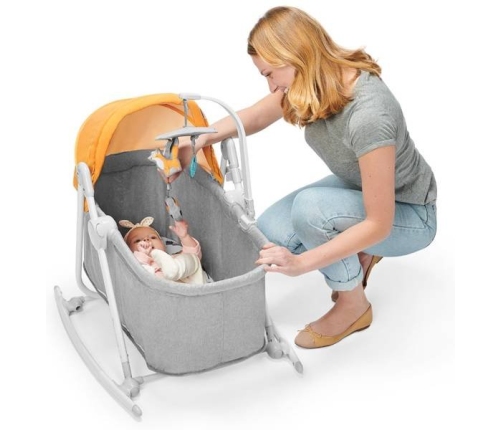 Колыбель Кресло-качалка Kinderkraft Nola 5in1 Forest yellow