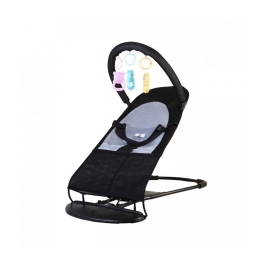 Bērnu Šūpuļkrēsls TLC Baby Bouncer Soft black