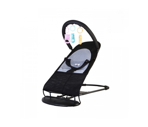 Шезлонг для детей TLC Baby Bouncer Soft black