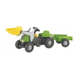 Traktors Bērniem ar pedāļiem ar kausu un piekabi Rolly Toys Rolly KID 023134