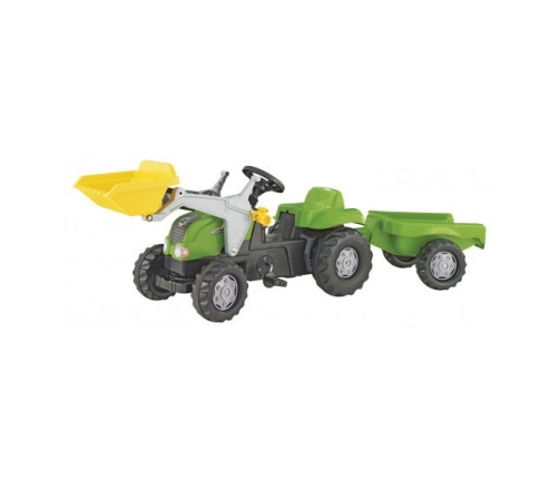 Traktors Bērniem ar pedāļiem ar kausu un piekabi Rolly Toys Rolly KID 023134