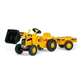 Traktors Bērniem ar pedāļiem ar kausu un piekabi Rolly Toys Rolly Kid CAT (2,5-5 gadiem) 023288