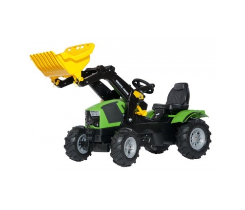 Traktors Bērniem ar pedāļiem ar kausu un piepūš. riteņiem Rolly Toys rollyFarmtrac Deutz-Fahr 5120 ( 3 - 8 gadiem)611218