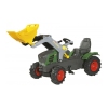 Traktors Bērniem ar pedāļiem ar kausu un piepūš. riteņiem Rolly Toys  rollyFarmtrac Fendt 211 Vario ( 3 - 8 gadiem) 611089