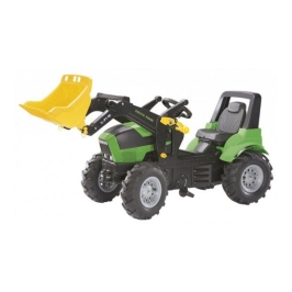 Детский Трактор с педалями с съемным ковшом и надувные колеса Rolly Toys rollyFarmtracDeutz Agrotron 7250 TTV  (3 - 8 лет) 710133