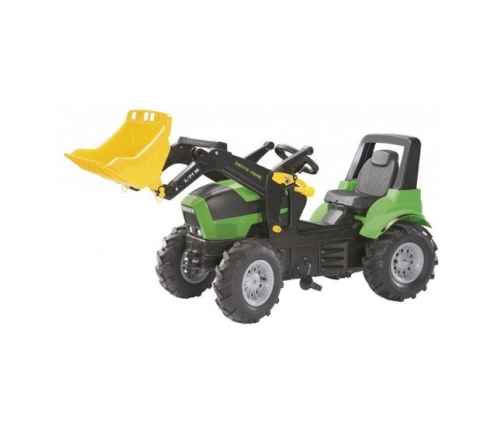 Traktors Bērniem ar pedāļiem ar noņemāmo kausu un piepūš.riteņ. Rolly Toys rollyFarmtracDeutz Agrotron 7250 TTV ( 3 - 8 gadiem)710133