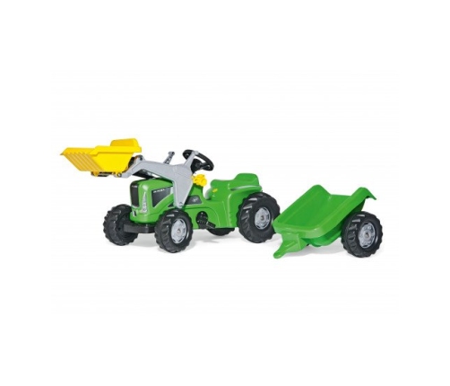 Детский Трактор с педалями с прицепом и ковшом Rolly Toys rollyKiddy Futura (2,5-5 лет ) 620035