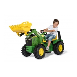 Traktors Bērniem ar pedāļiem rollyX-Trac Premium John Deere 8400R ar kausu 651047