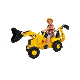 Traktors Bērniem ar pedāļiem un diviem kausiem Rolly Toys rollyJunior CAT (3-8 gadiem) 813001