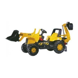 Детский Трактор с педалями и двумя ковшами Rolly Toys rollyJunior JCB (3-8 лет) 812004