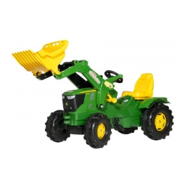 Детский Трактор с педальный и ковшом Rolly Toys rollyFarmtrac John Deere 6210R (3-8 лет) 611096