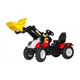 Детский Трактор с педалями и ковшом Rolly Toys rollyFarmtrac Steyr 6240 CVT (надувные колеса) 046331