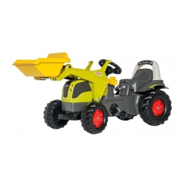 Детский Трактор с педалями и ковшом Rolly Toys rollyKid Claas Elios 025077