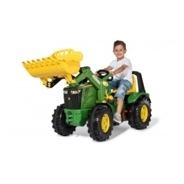 Traktors Bērniem ar pedāļiem un kausu RollyX-Trac Premium John Deere 8400R (3-10 gadi)