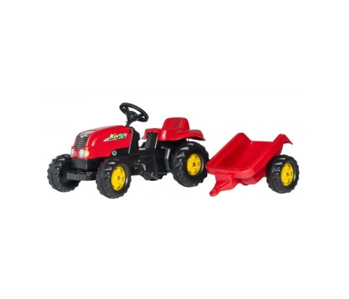 Traktors Bērniem ar pedāļiem un piekabi Rolly Toys Rolly KID - X 012121