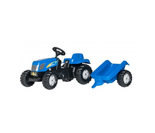 Детский Трактор с педалями и прицепом Rolly Toys RollyKid NH T7040 013074 (2.5-5 лет)