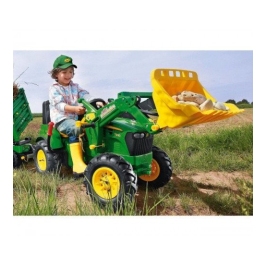 Детский Трактор с педалями и надувными колесами Rolly Toys rollyFarmtrac John Deere 7930 (3 - 8 лет) 710126