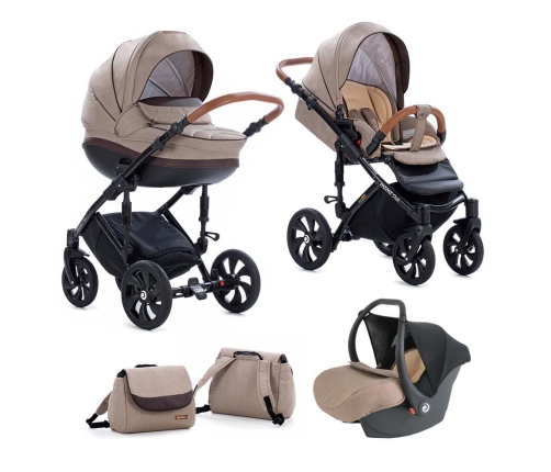 TUTIS MIMI Style 325 Brown Bērnu Ratiņi 3in1