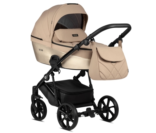 Tutis Viva 4 Amber Gold 061 Luxury Edition Bērnu Ratiņi 2in1