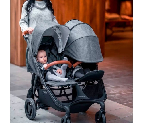 Valco Baby Snap Duo Trend Tailormade Grey Marble Коляска для двойняшек