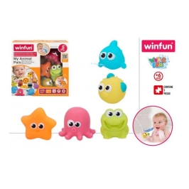 Kомплект резиновых игрушек для ванны 5 шт. Winfun