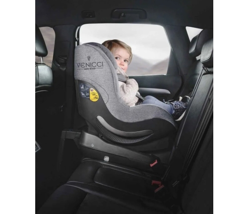 Venicci I-size AEROFIX Grey Bērnu Autokrēsls 9-18 kg