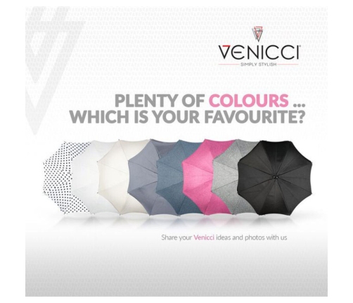 Venicci Parasol Black Зонтик от солнца для коляски