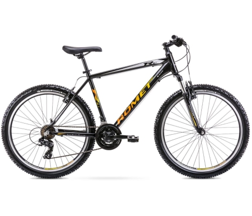 Vīriešu velosipēds Romet Rambler R6.1 Black/Yellow 26 collas