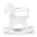 Zirdziņš-šūpulis CHILDHOME Rocking horse white + Brace