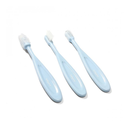 Комплект зубных щеточек "3 ступени" BabyOno 550/02 blue