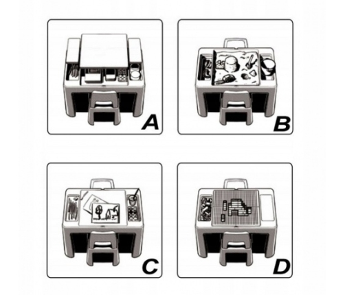 Galdiņš+krēsliņš TEGGI MULTIFUN Stone
