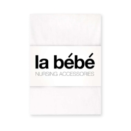 La Bebe™ Cotton Satin White Dabīgas satīna palags ar gumiju 60x120 cm