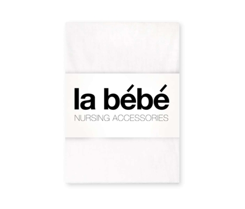 La Bebe™ Cotton Satin White Dabīgas satīna palags ar gumiju 60x120 cm