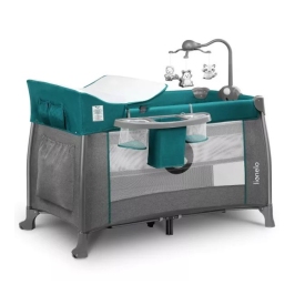 Манеж-Кровать 2in1 (2 уровня) Lionelo THOMI green turquoise Манеж-Кровать 2in1 (2 уровня) Lionelo THOMI green turquoise