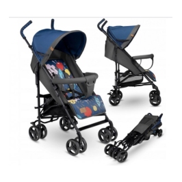 Pastaigu Ratiņi Lionelo ELIA TROPICAL Blue navy Pastaigu Ratiņi Lionelo ELIA TROPICAL Blue navy