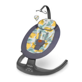 Lionelo RALF grey concrete Bērnu Šūpuļkrēsls Lionelo RALF grey concrete Bērnu Šūpuļkrēsls