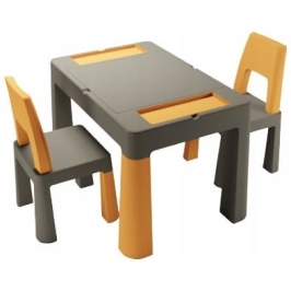 Детский стол и стульчик MULTIFUN graphite/mustard TegaBaby